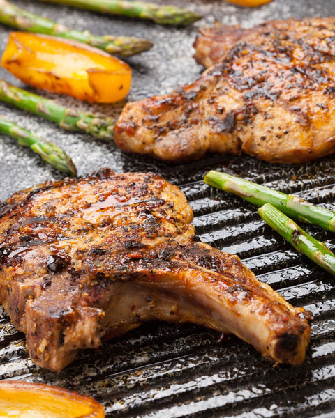 grilled pork chops