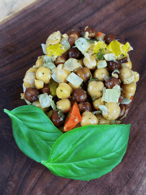 Tri Color Chick Pea Salad